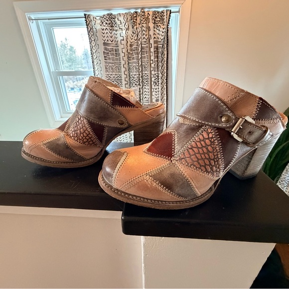 Freebird by Steven Shoes - Freebird by Steven Multicolor Patchwork Mules